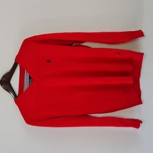 Bright Red Men's Polo Sweater
